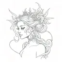 yesterday princess tattoo design idea