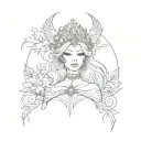 yesterday princess tattoo design idea