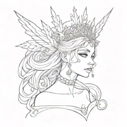 yesterday princess tattoo design idea