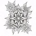 edelweiss tattoo design idea