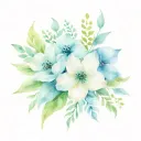 floral patterns tattoo design idea