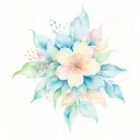 floral patterns tattoo design idea