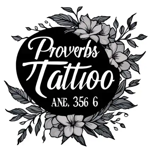 Proverbs 3 5 6 tattoo design idea