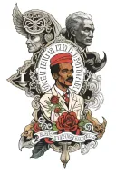 Eritrean lawyer and archeologist tattoo design idea