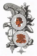 Eritrean lawyer and archeologist tattoo design idea