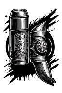shotgun shell with buckshot on one tattoo design idea