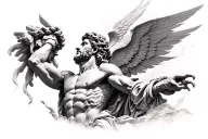 Chronos Greek god tattoo design idea