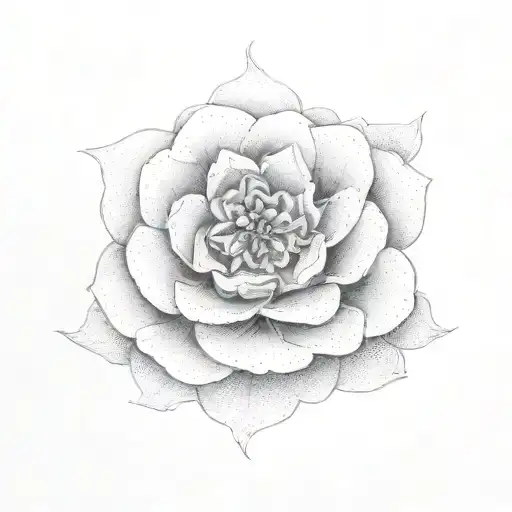 Yorkshire rose mandala tattoo design idea