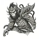 monkey king tattoo design idea
