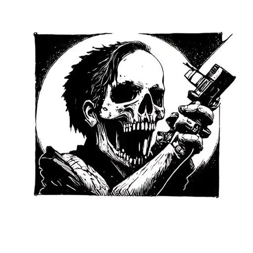 Saw movies tattoo design idea