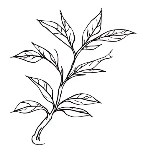 mango tree tattoo design idea