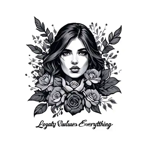 Loyalty Out Values Everything tattoo design idea