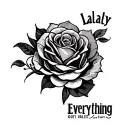 Loyalty Out Values Everything tattoo design idea