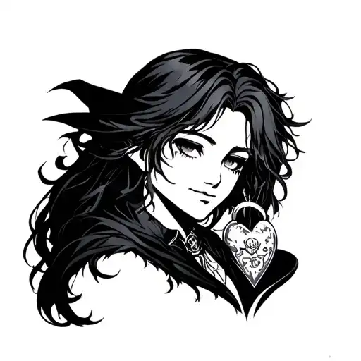 I want a re zero tattoo of the Witch's authority touches his heart to rise tattoo design idea