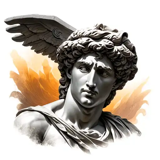 hermes greek god tattoo design idea