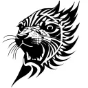 marine seal face tattoo tattoo design idea