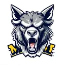 buffalo bills logo and Michigan wolverines logo incorporated tattoo design idea