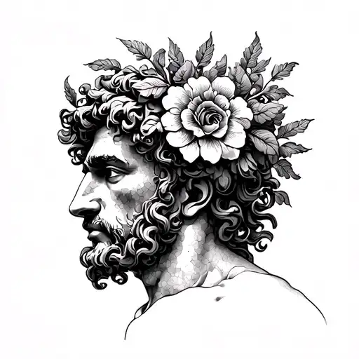 Dionysus tattoo design idea