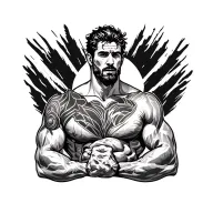 Man In The Arena tattoo design idea