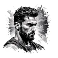 Man In The Arena tattoo design idea