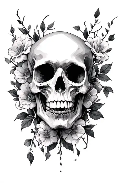 Memento Mori tattoo design idea