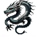 Dragon Wrapped Around Arm tattoo design idea