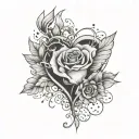 healing heartbreak tattoo design idea
