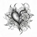 healing heartbreak tattoo design idea