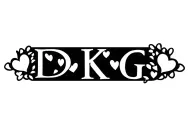 Make a tattoo Initials with Hearts*: Tattoo the initials "D," "K," and "G" with small hearts around them, symbolizing  tattoo design idea