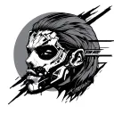 Cyberpunk 2077 tattoo design idea