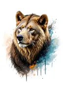 Lion Bear and Wolf tattoo design idea