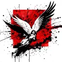 Icarus falling from the sky tattoo design idea