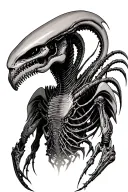 xenomorph Alien tattoo design idea