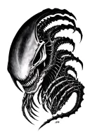 xenomorph Alien tattoo design idea