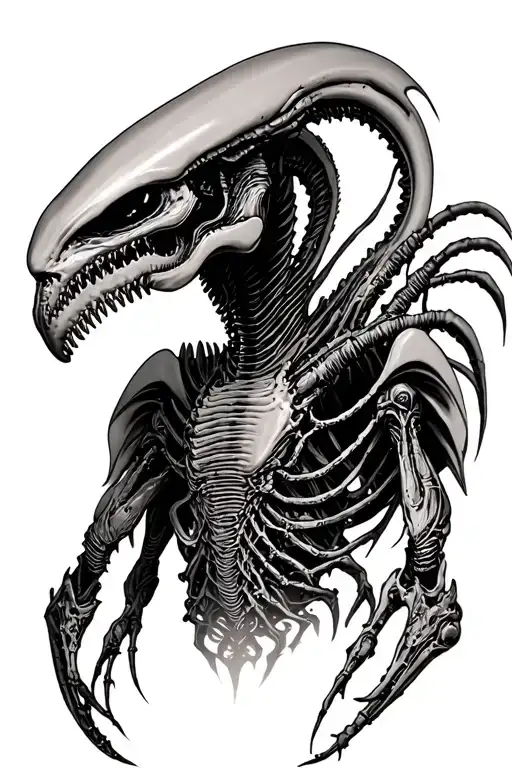 xenomorph Alien tattoo design idea