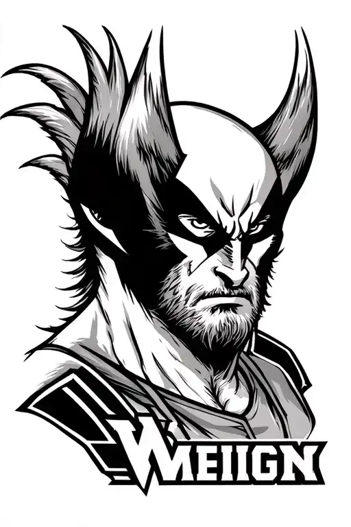Wolverine university of Michigan tattoo design idea