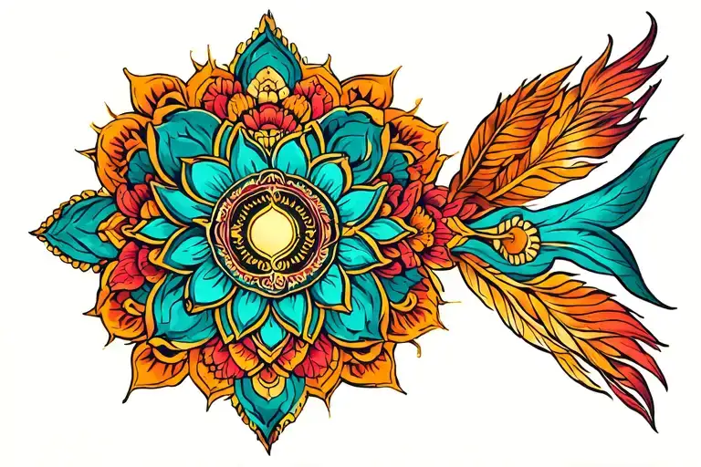Sudarshan chakra tattoo design idea
