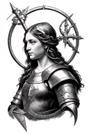Joan of arc tattoo design idea