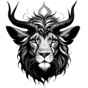 Virgo, Leo and Capricorn tattoo design idea