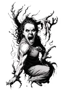 control rage and anger issues tattoo design idea
