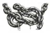 new chains same shackles tattoo design idea
