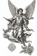 saint gabriel tattoo design idea