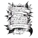 2 Timothy 1:7 tattoo design idea