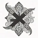 Prostate Cancer Ribbon tattoo design idea