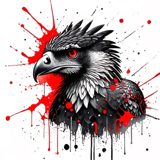 harpy eagle tattoo design idea