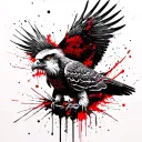 harpy eagle tattoo design idea