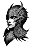 mantle armor tattoo design idea