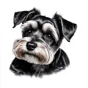 Miniature Schnauzer tattoo design idea