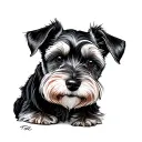 Miniature Schnauzer tattoo design idea