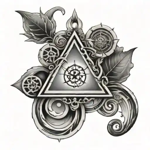 alchemy symbols tattoo design idea
